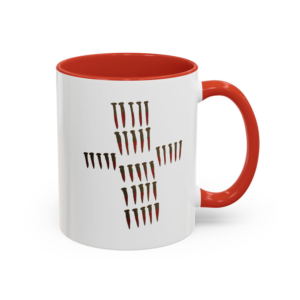 Nailed to Cross Accent Coffee Mug (11, 15oz)