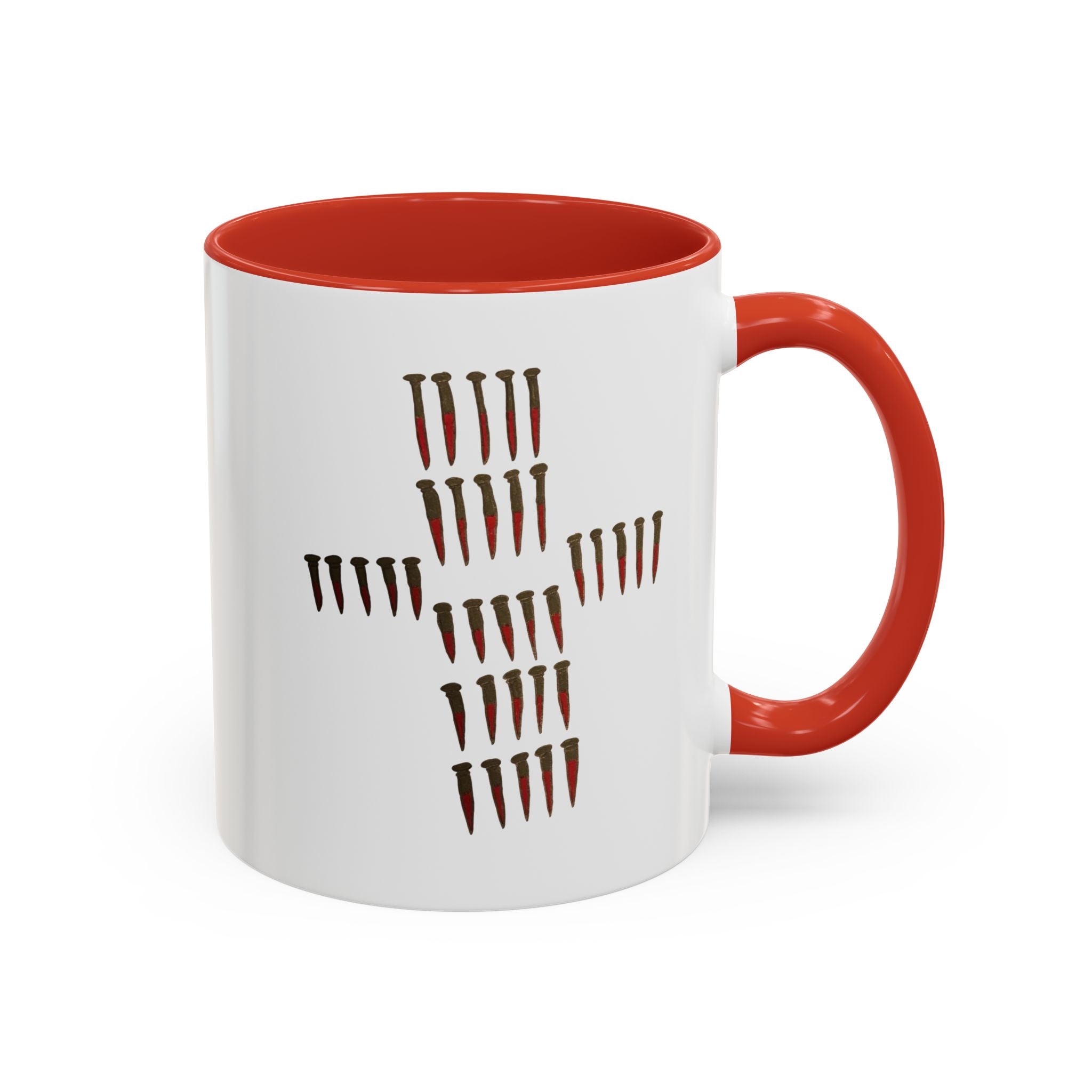 Nailed to Cross Accent Coffee Mug (11, 15oz)