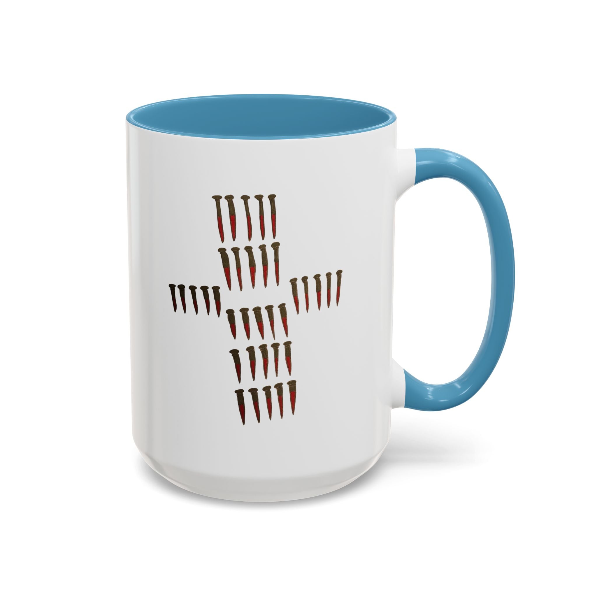 Nailed to Cross Accent Coffee Mug (11, 15oz)