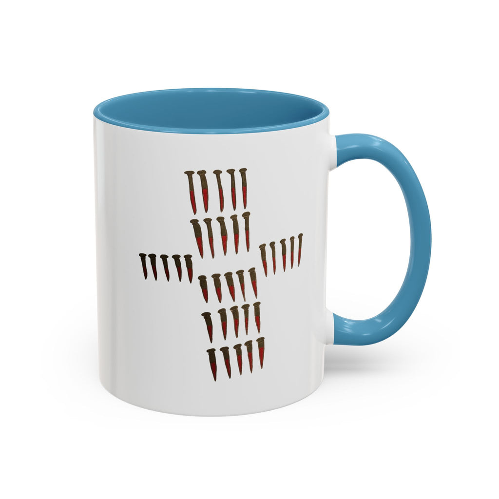 Nailed to Cross Accent Coffee Mug (11, 15oz)