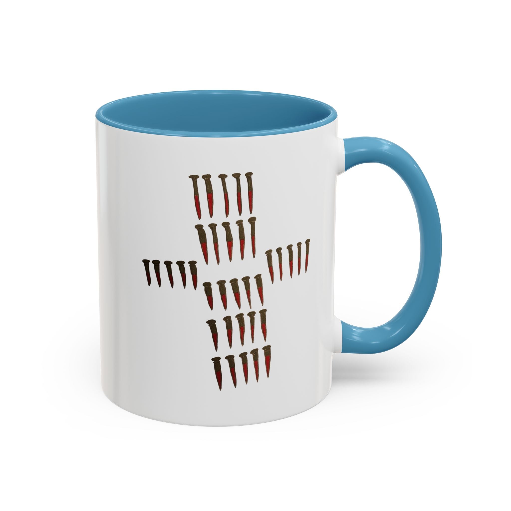 Nailed to Cross Accent Coffee Mug (11, 15oz)