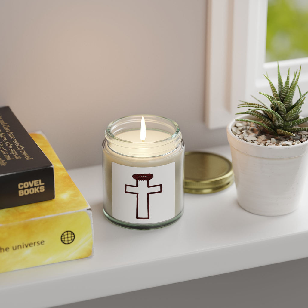 Crown of Thorns Scented Candles, Coconut Apricot Wax (4oz, 9oz)