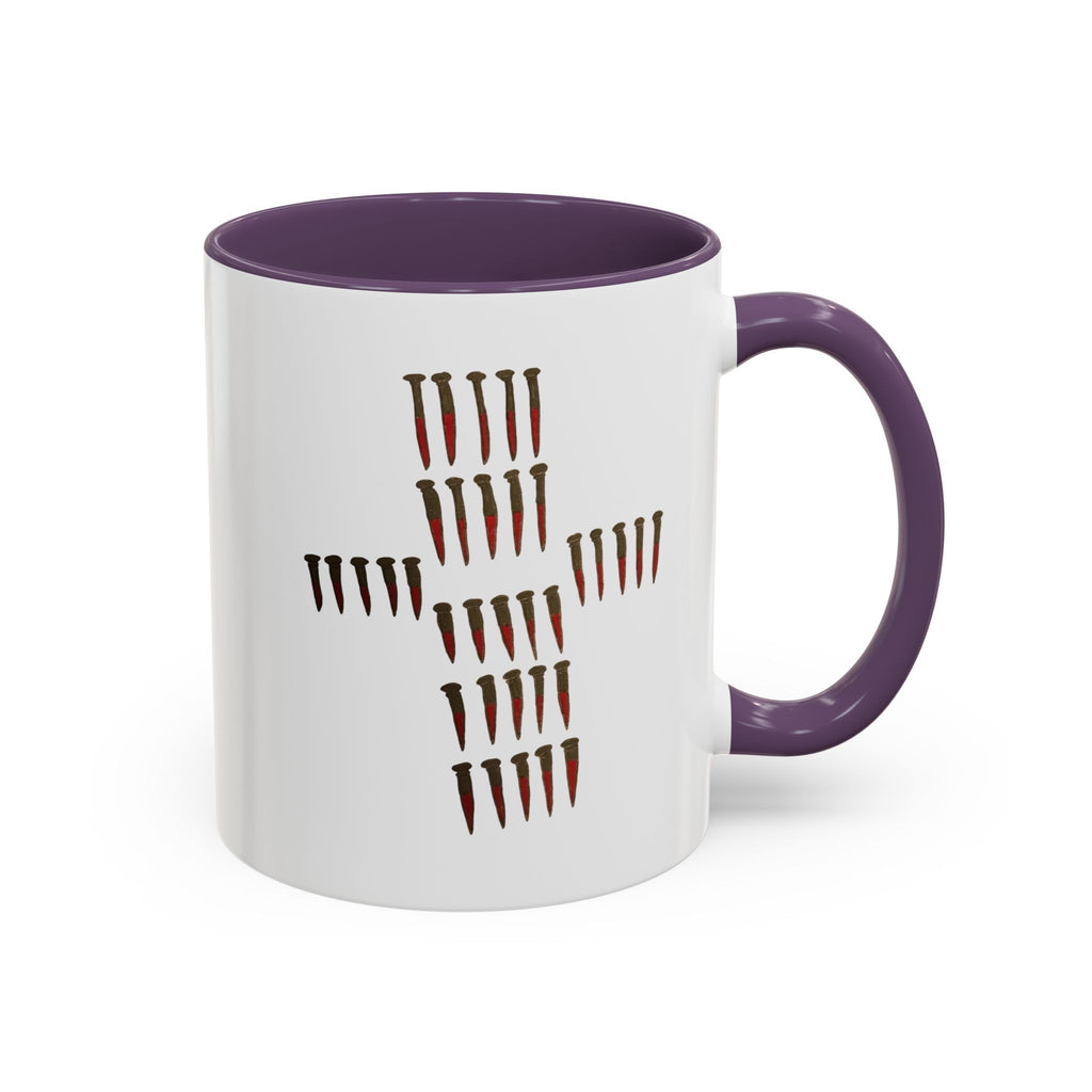 Nailed to Cross Accent Coffee Mug (11, 15oz)