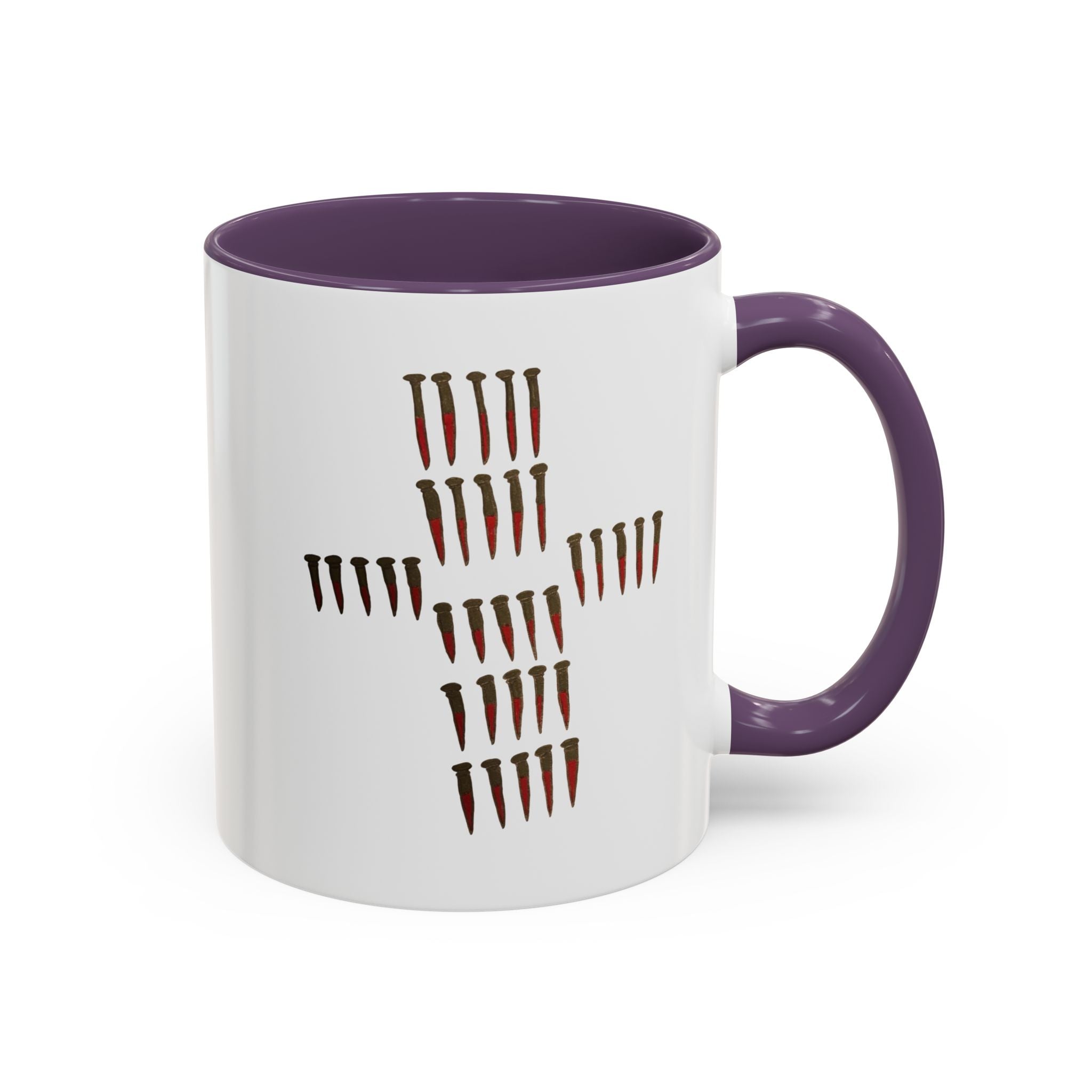 Nailed to Cross Accent Coffee Mug (11, 15oz)