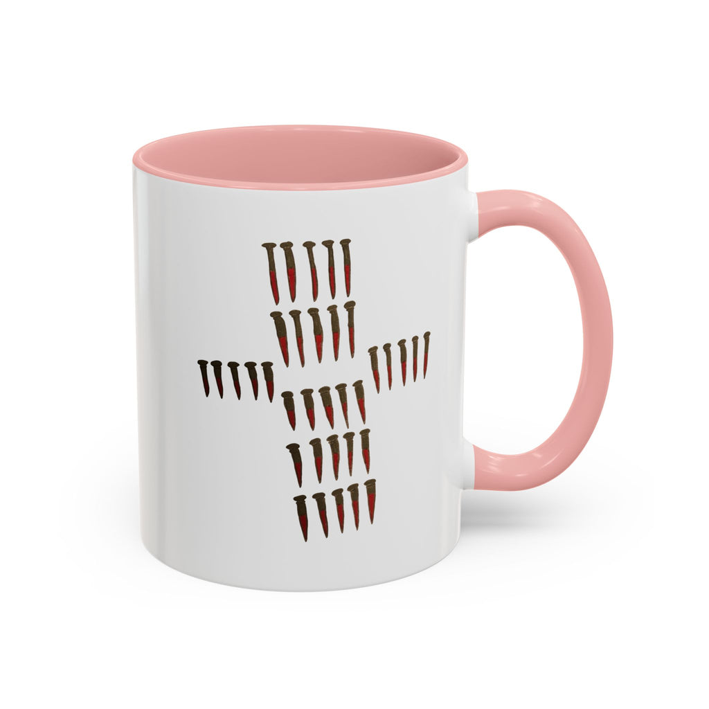 Nailed to Cross Accent Coffee Mug (11, 15oz)