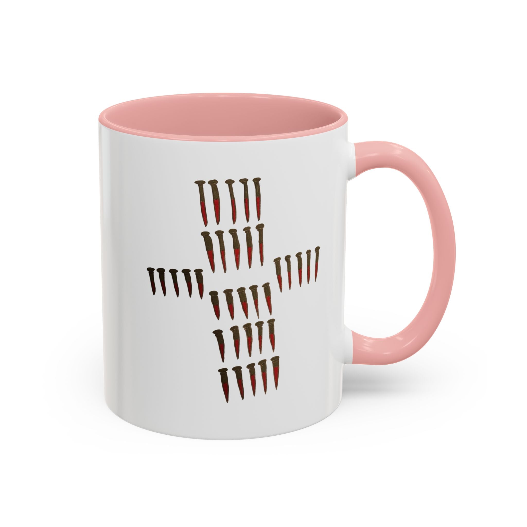 Nailed to Cross Accent Coffee Mug (11, 15oz)