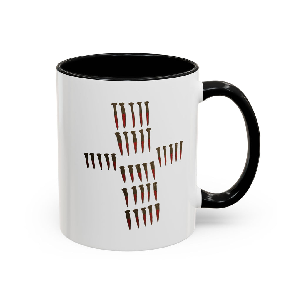 Nailed to Cross Accent Coffee Mug (11, 15oz)