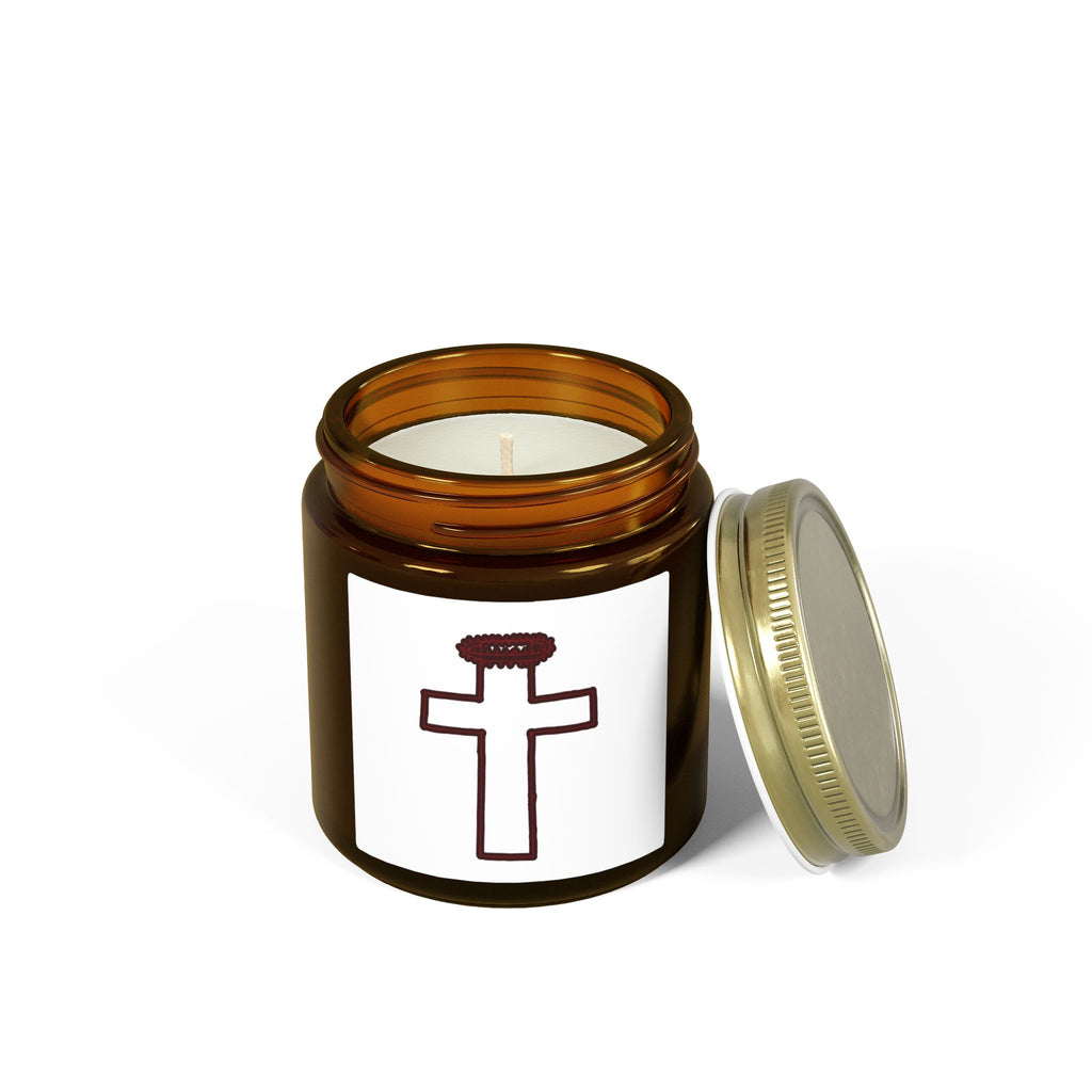 Crown of Thorns Scented Candles, Coconut Apricot Wax (4oz, 9oz)