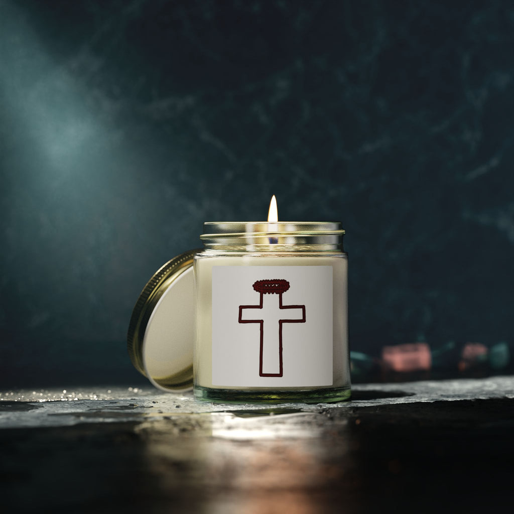 Crown of Thorns Scented Candles, Coconut Apricot Wax (4oz, 9oz)